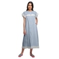 thumbnail image 1 of Moomaya Chemise de Nuit à Manches Courtes pour Femmes en Coton Imprimé, 1 of 6