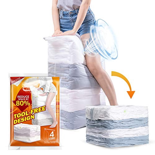 TAILI Vacuum Storage Space Saver Bags 4 