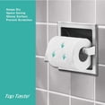 thumbnail image 3 of Nvzi Brushed Nickel Recessed Toilet Paper Holder - Includes Rear Mounting Bracket, 3 of 5
