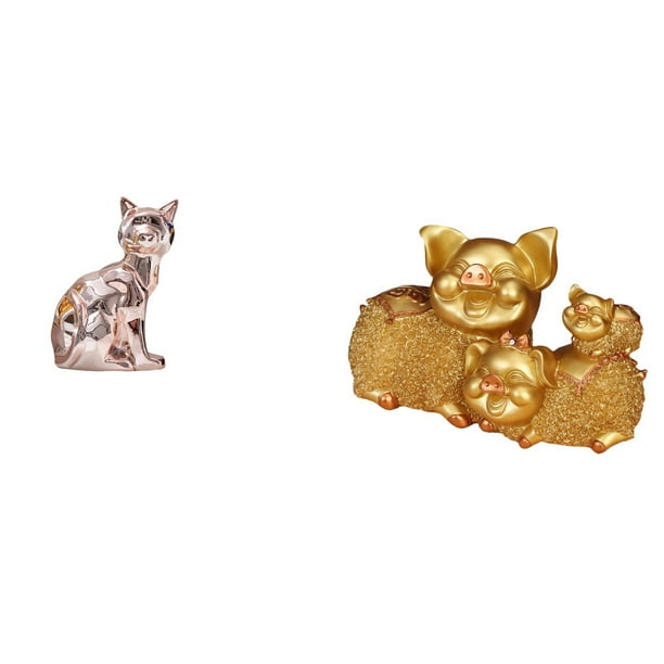 Figura de escritorio,Estante de estatua de gato para escritorio,oficina,decoración del hogar,Figura decorativa de cerámica para escritorio,decoración del hogar,Figura de escritorio,Figura de