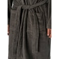 thumbnail image 5 of Tommy Hilfiger Hooded Icon Bathrobe, Grey, 5 of 7
