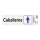 thumbnail image 1 of Letrero Para Baño Caballeros Hy-Ko Blanco 7.6X22.8Cm, 1 of 3