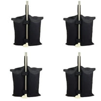YELAIYEHAO 4 Pcs Black Weight Bags for Pop up Canopy Tent Sun Shelter 120 Ib Max