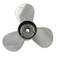 thumbnail image 4 of Propeller 12x14 for SUZUKI Outboard 3 Blades Stainless Steel Prop 13 Tooth RH OEM NO:990C0-00501-15P, 4 of 4