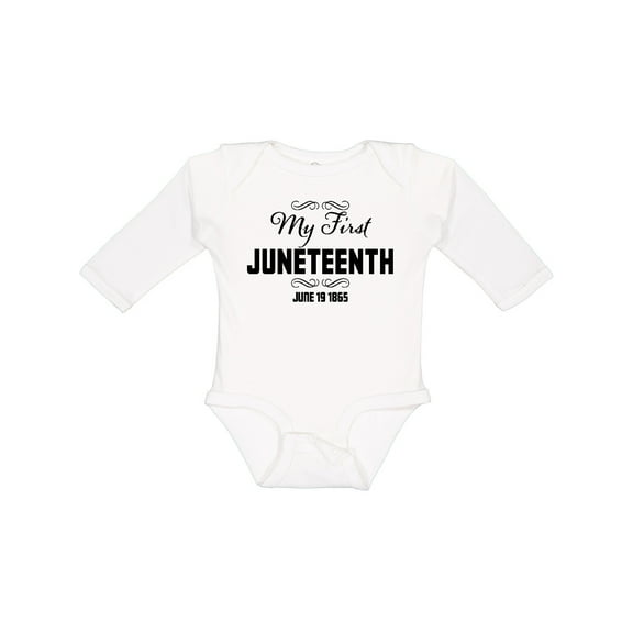 Inktastic My First Juneteenth June 19, 1865 Boys or Girls Long Sleeve Baby Bodysuit