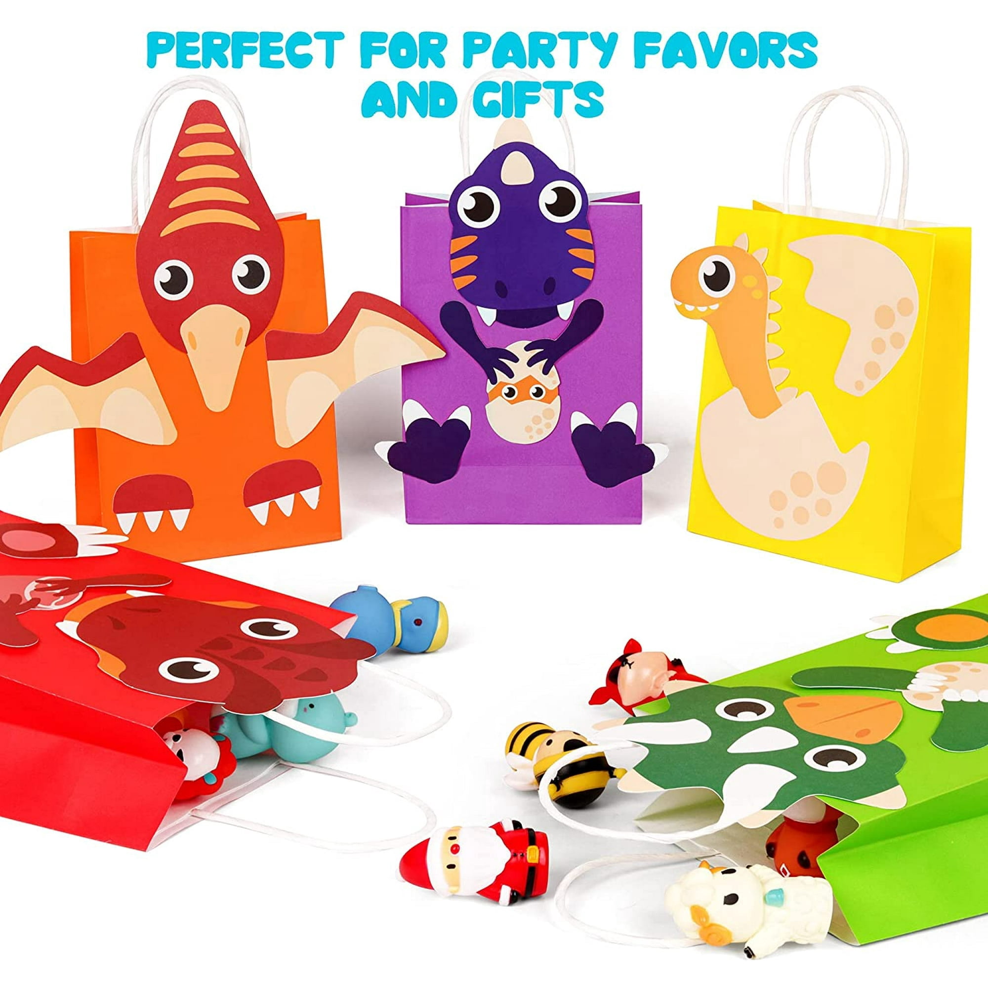 206-Piece Dinosaur Party Favors Set For 12 Kids - School Supplies, Toys, & Gift Bags
