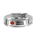 thumbnail image 1 of HAOAN Adjustable Wristband Emergency Medical Bracelets Medical Alert IDs Bracelet, 1 of 7