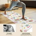 thumbnail image 4 of White Mermaid Pattern Hot Yoga Mat Towel Non Slip for Hot Yoga - Quick-Drying Yoga Mat Cover with 4 Corner Pockets with Travel Bag - Hot Yoga Towel Non Slip Grip Moisture Wicking Sweat 70"x26", 4 of 6
