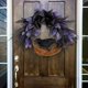 thumbnail image 2 of CHAO 【35 cm de diámetro】 Guirnalda decorativa colgante para puerta con forma de calavera de Halloween, adorno decorativo para exteriores para fiesta de terror, 2 of 5