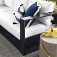 thumbnail image 2 of Modway Tahoe Aluminum Outdoor 5-Piece Sectional Sofa Set in Gray White, 2 of 10