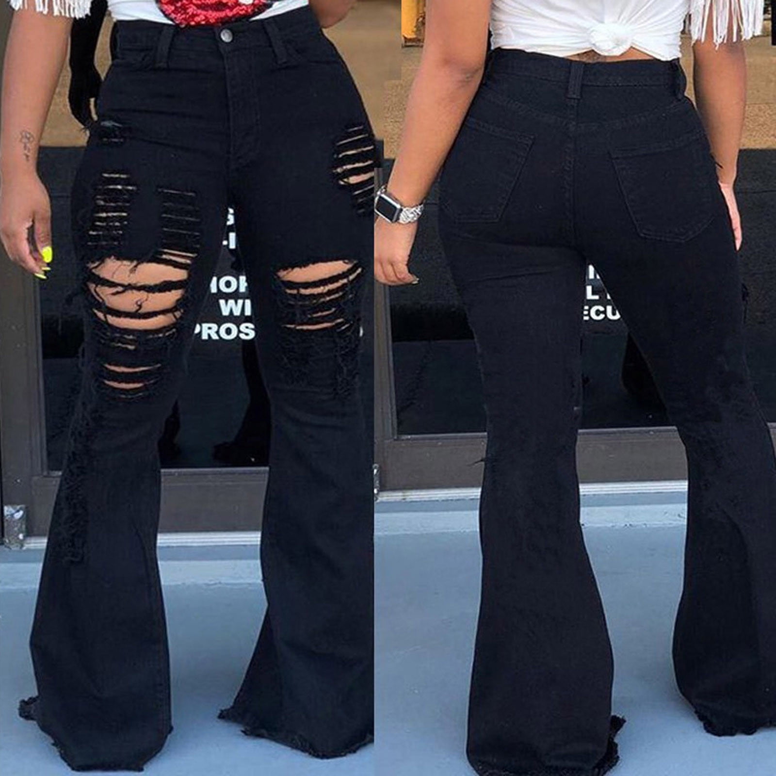 melt the lady】 damage open slash pants