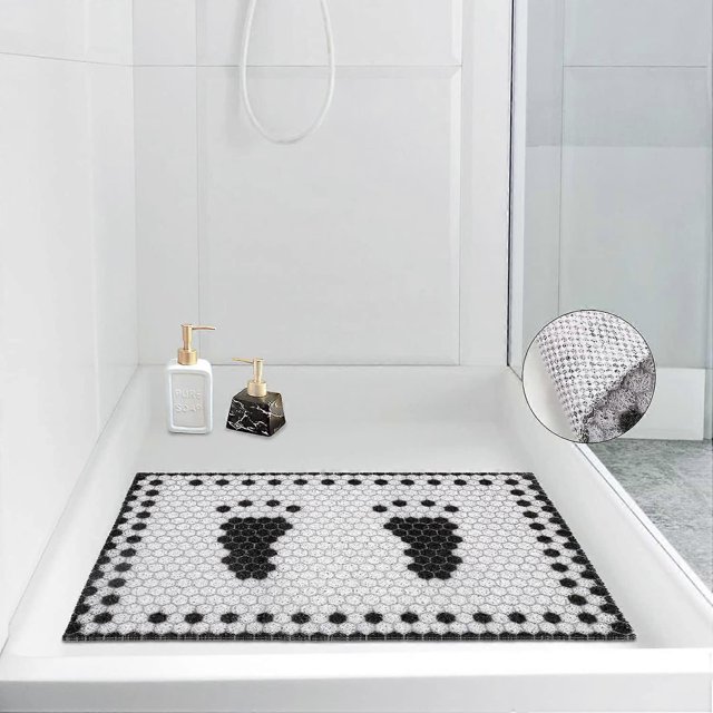 KAIYANG Alfombrilla de ducha antideslizante, alfombrilla de ducha, alfombrilla de baño de lufa, alfombrilla de ducha de PVC, alfombrilla de baño antideslizante para ducha, 40 x 60 cm