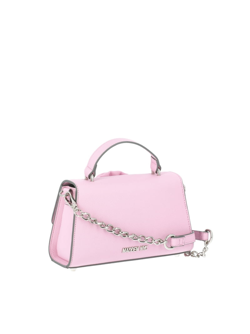 Madden NYC Women's Rosette Top Handle Handbag, Pastel Pink