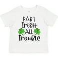 thumbnail image 3 of Inktastic Part Irish All Trouble St. Patrick's Day with Green Clovers Boys or Girls Toddler T-Shirt, 3 of 5