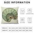 thumbnail image 5 of GOSMITH  Throw Pillow Covers Vintage Coastal Nautical Beach Shell Pillow Cases Square Cushion Cases Burlap Toss for Living Room,Couch and Bed, 5 of 5
