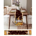 thumbnail image 6 of Thanksgiving Gnomes Burlap Cotton Table Runner 18x72 Inches Long, Fall Pumpkin Sunflower Maple Country Farmhouse Table Runners, Outdoor Dining Tablecloths Decor for Baby Shower/Party/Wedding, 6 of 6