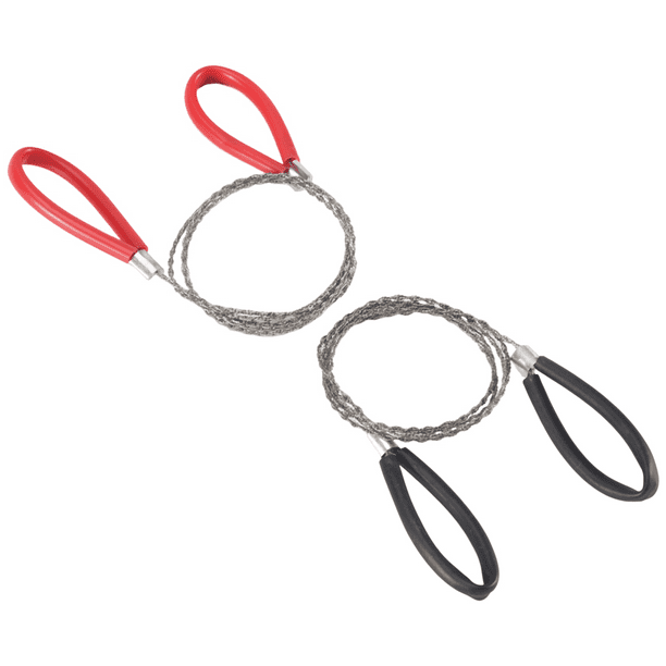 8Pcs PVC Pipe Cable Saw Stainless Steel Wire Saw PVC Pipe Cutter Hand Pocket String PVC Pipe Cutting Tool for Camping