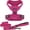 Harness Leash Set (Fuchsia Nylon), variant on Voyager Dog Harness Dual Leash Attachment No-Pull Control Adjustable Soft, Strong Pet Harness for Medium & Large Dogs w/ 3M Reflective Technology w/ Leash Included - Turquoise, XL (Chest 22-27")