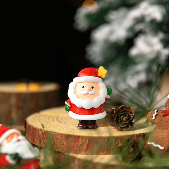 Joyeux Noël Père Noël Bonhomme de Neige Mignon Couple Ornement de Neige Jouets