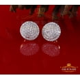 thumbnail image 2 of King of Bling's 10K Real Yellow Gold Real Diamond 1.25CT Men's/Women's Stud Round Earring, 2 of 12