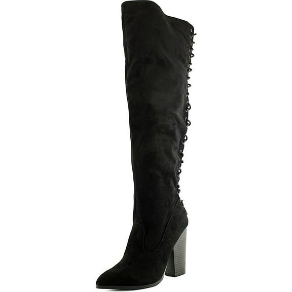 Chelsea & Zoe Noelle Women US 8.5 Black Over the Knee Boot