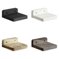 thumbnail image 7 of CSSJKYJ 4 Pack Small Floating Shelves, 5x5 Inches Wall Shelf, Rustic Wood Small Wall Mounted Shelves for Bedroom, Living Room, Kitchen, Bathroom Decor (Brown), 7 of 7