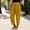 A1 Yellow, variant on Casual Linen Pants for Women Harem Pants Barrel Trousers Loose Fit Capris Pants High Waisted Drawstring Straight Leg Pants Elastic Waist Trousers With Pockets Lounge Pants for Women Beach