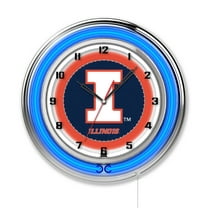 University of Illinois 19" Double Neon Wall Clock