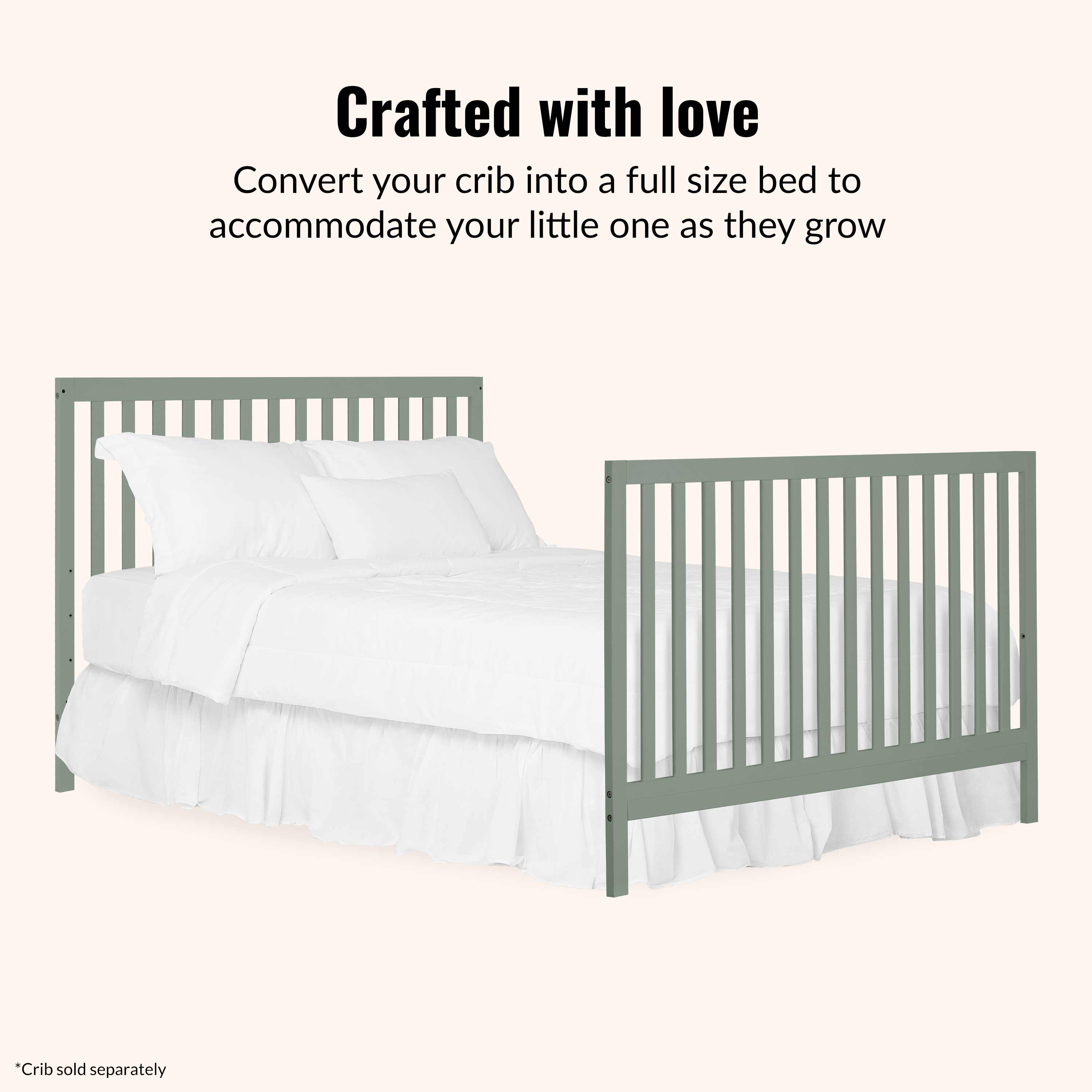 Dream On Me Universal Bed Rail, Sea Grass
