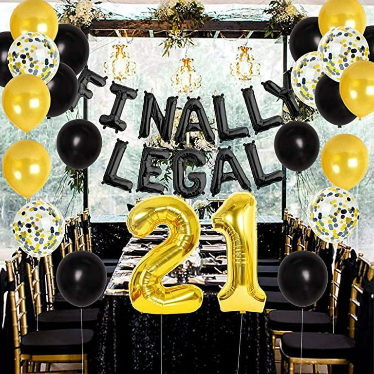 Finally 21st Legal Birthday Decorations