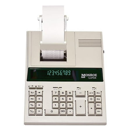 Monroe Systems 122PDX Printing Calculator and Adding Machine for Accounting, Finance and Business / Medium (Best Calculator For Accounting And Finance)