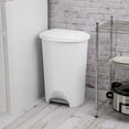 thumbnail image 3 of Sterilite 11 Gal./42 L StepOn Wastebasket, White, 3 of 6