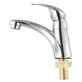 thumbnail image 3 of Chrome Single Handle hole Bathroom Basin Faucet Single Cold Sink Water Tap, 3 of 7