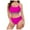 Hot Pink, variant on Linfrsh Womens Sexy Bikini Sets Two Piece Cheeky Swimsuits Cute Cutout String Bathing Suits Hot Pink,M