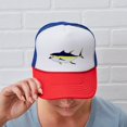 thumbnail image 6 of CafePress - Yellowfin Tuna (Allison Tuna) - Adjustable Unisex Printed Trucker Hat with Mesh Back, 6 of 10