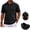 Black, variant on Clossjun Mens Golf Polo Shirts Quick Dry Lightweight Performance T Shirt Casual Daily Wear Summer Blouses For Work Business Back To School Army Green S