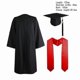 thumbnail image 1 of Bachelor Robes+hat Set University Graduation Gown Student High School Uniforms, 1 of 4