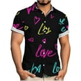thumbnail image 2 of Betivan Mens 80s Golf Shirt Dry Fit Performance Short Sleeve Print Shirts Funny 90s Golf Shirts for Men, 2 of 6