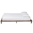 thumbnail image 3 of Baxton Studio Alivia Mid-Century Modern Walnut Brown Finished Wood Queen Size Bed Frame, 3 of 9