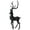 Standing, variant on Black Reindeer Ornaments Holiday Deer Decoration Statue Sculpture Sitting