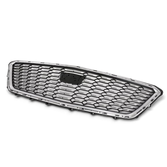 Front Bumper Upper Grille W/O Camera Chrome Grill Fit For 2021-2023 Cadillac XT4