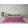 thumbnail image 3 of Ahgly Company Indoor Round Abstract Pink Modern Area Rugs, 4' Round, 3 of 4