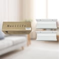 thumbnail image 2 of Muzilife Set of 2 Wall-Mounted Wood Floating Shelves,12 inch Small Picture Ledge,White, 2 of 7