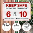 thumbnail image 4 of Keep Safe Use Social Distancing Sign, 12x18 Reflective Aluminum EGP, 4 of 8
