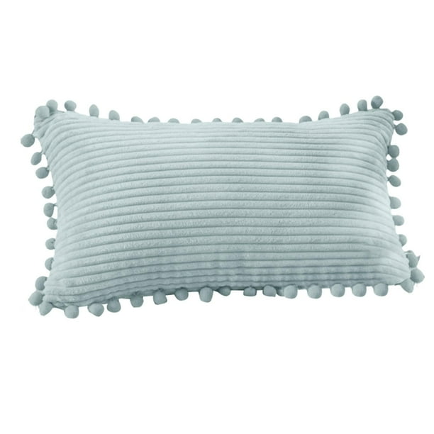 Funda de almohada de pana ligera, lujosa y sencilla para sofá de salón, respaldo de cama, oficina