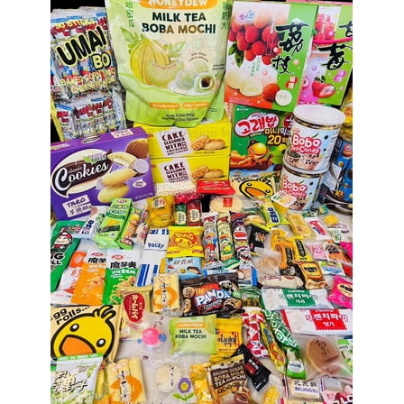 Asian Snack Box Gift Set (40 Treats   2 Ramen   Drink) – Japanese, Korean & Chinese Snacks, Candy, Chips & Noodles Sampler