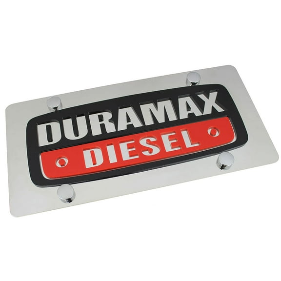 GM Duramax Diesel Logo License Plate (Chrome)