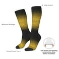 thumbnail image 4 of JUNZAN Gold Glitter Gradient Pattern Fun Novelty Knee Warmer High Socks, 4 of 6
