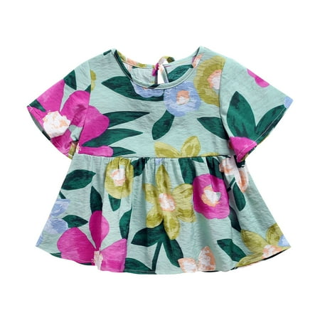 

Pimfylm Beach Dresses For Baby Girl Toddler Girls Elegant Lace Pom Pom Flutter Sleeve Party Princess Dress purified cotton A 3-4 Years