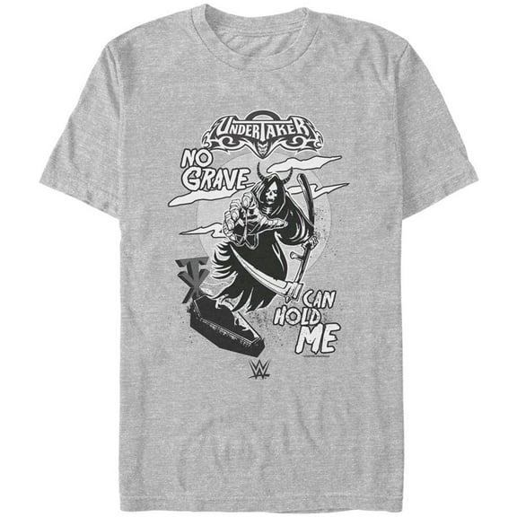 Men's Mad Engine  Gray The Undertaker No Grave Can Hold Me Graphic T-Shirt